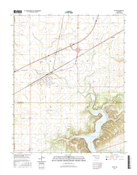 Afton Oklahoma  - 24k Topo Map