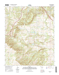 Ahloso Oklahoma  - 24k Topo Map