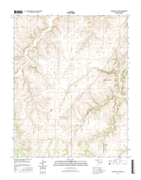 Alabaster Caverns Oklahoma  - 24k Topo Map