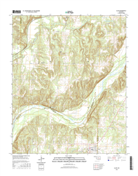 Allen Oklahoma  - 24k Topo Map