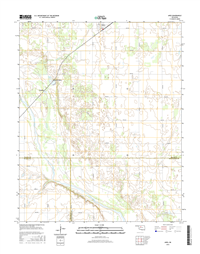 Ames Oklahoma  - 24k Topo Map