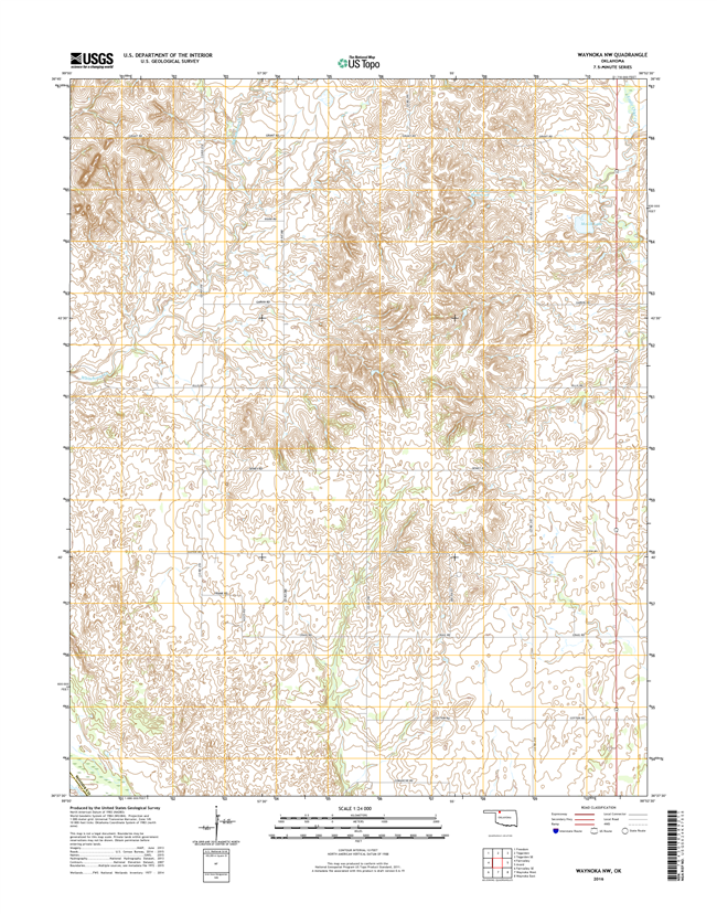 Waynoka NW Oklahoma  - 24k Topo Map
