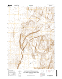 Acty Mountain NE Oregon  - 24k Topo Map