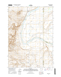 Adrian Oregon - Idaho  - 24k Topo Map