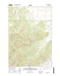 Airlie South Oregon  - 24k Topo Map