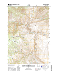 Aldrich Gulch Oregon  - 24k Topo Map