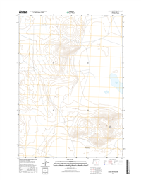 Alkali Buttes Oregon  - 24k Topo Map