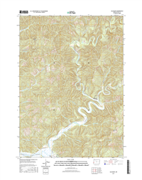 Allegany Oregon  - 24k Topo Map