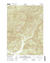 Alsea Oregon  - 24k Topo Map