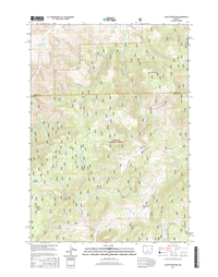 Alsup Mountain Oregon  - 24k Topo Map