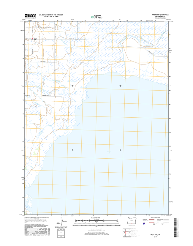 West Side Oregon  - 24k Topo Map