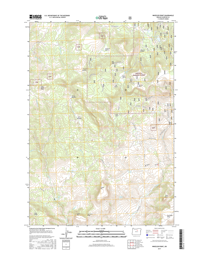 Wheeler Point Oregon  - 24k Topo Map