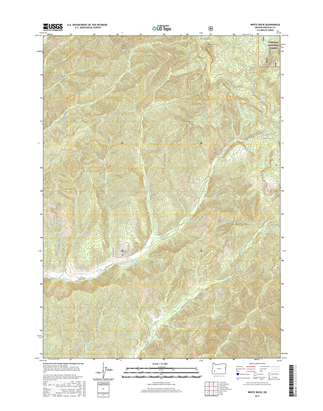 White Rock Oregon  - 24k Topo Map