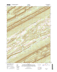 Alfarata Pennsylvania  - 24k Topo Map