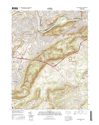 Allentown East Pennsylvania  - 24k Topo Map