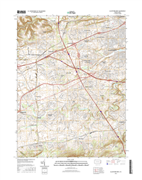 Allentown West Pennsylvania  - 24k Topo Map