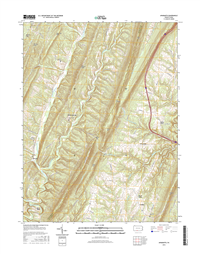 Amaranth Pennsylvania  - 24k Topo Map