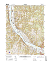 Ambridge Pennsylvania  - 24k Topo Map