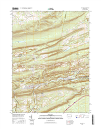 Ashland Pennsylvania  - 24k Topo Map