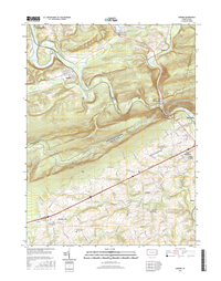 Auburn Pennsylvania  - 24k Topo Map