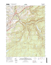 Avoca Pennsylvania  - 24k Topo Map