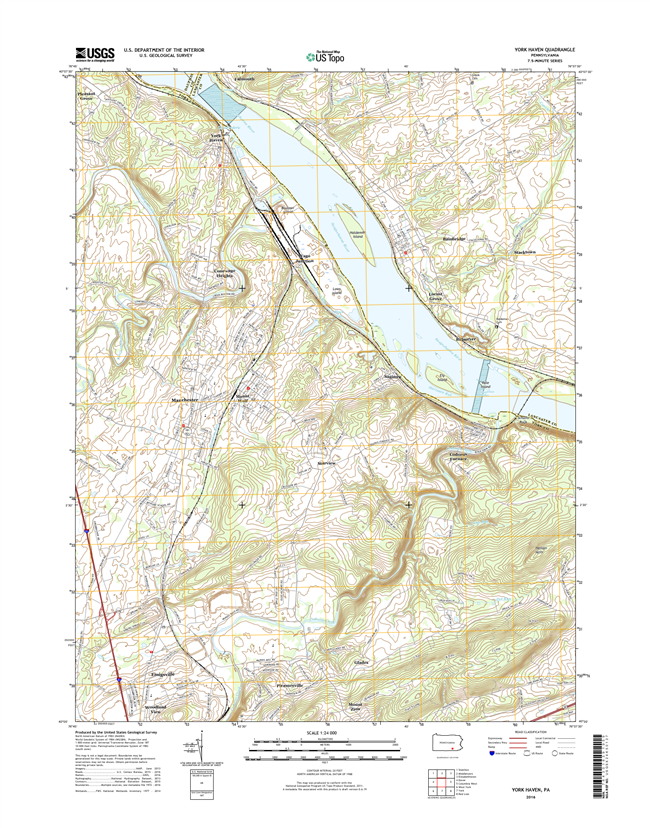 York Haven Pennsylvania  - 24k Topo Map