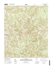 Abbeville East South Carolina  - 24k Topo Map
