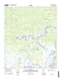 Adams Run South Carolina  - 24k Topo Map