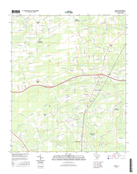 Adrian South Carolina  - 24k Topo Map