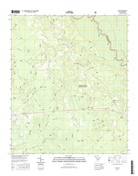 Alvin South Carolina  - 24k Topo Map