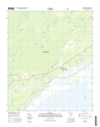 Awendaw South Carolina  - 24k Topo Map