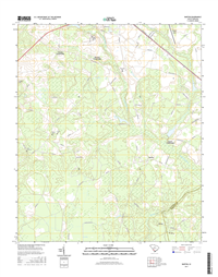 Barton South Carolina  - 24k Topo Map
