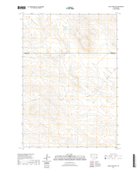 Alkali Creek East South Dakota  - 24k Topo Map