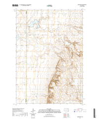 Andover SW South Dakota  - 24k Topo Map
