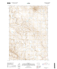 Antelope Butte South Dakota  - 24k Topo Map