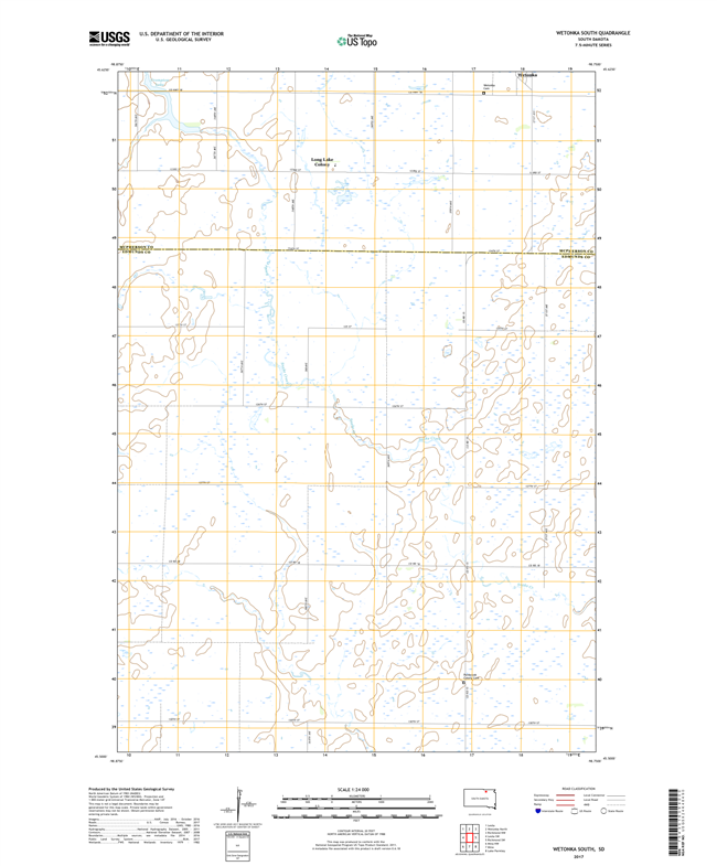 Wetonka South South Dakota  - 24k Topo Map