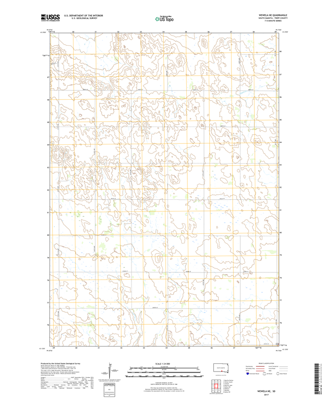 Wewela NE South Dakota  - 24k Topo Map