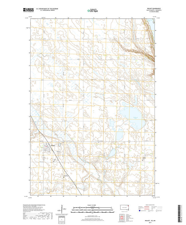 Wilmot South Dakota - Minnesota - 24k Topo Map
