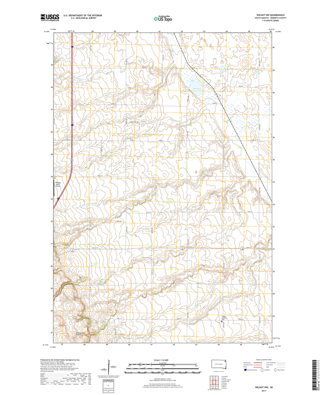Wilmot NW South Dakota  - 24k Topo Map