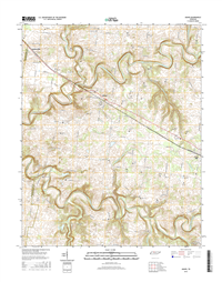 Adams Tennessee  - 24k Topo Map