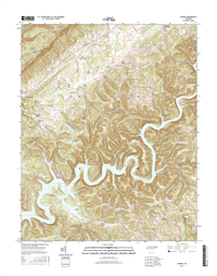 Ausmus Tennessee  - 24k Topo Map
