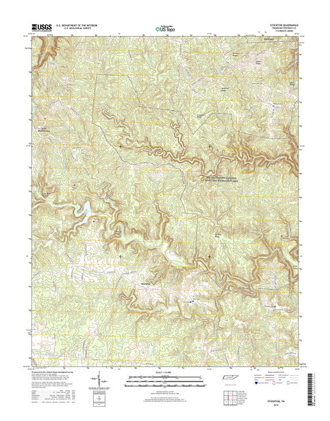 Stockton Tennessee  - 24k Topo Map