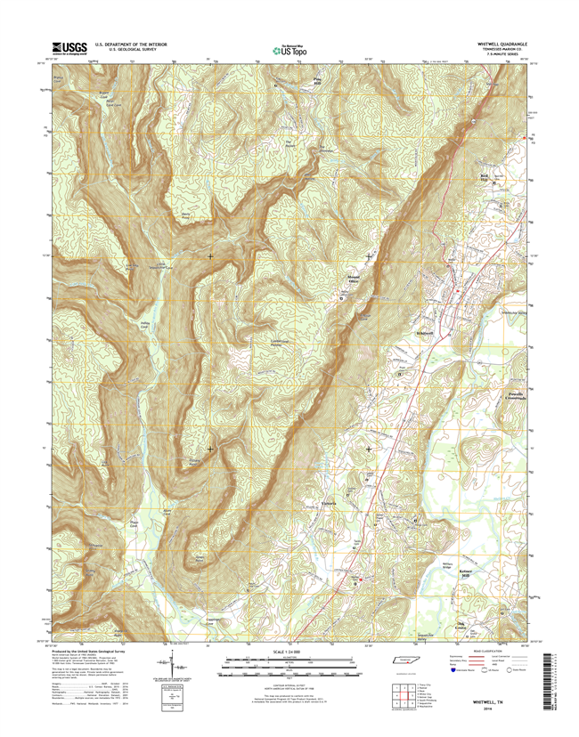 Whitwell Tennessee  - 24k Topo Map