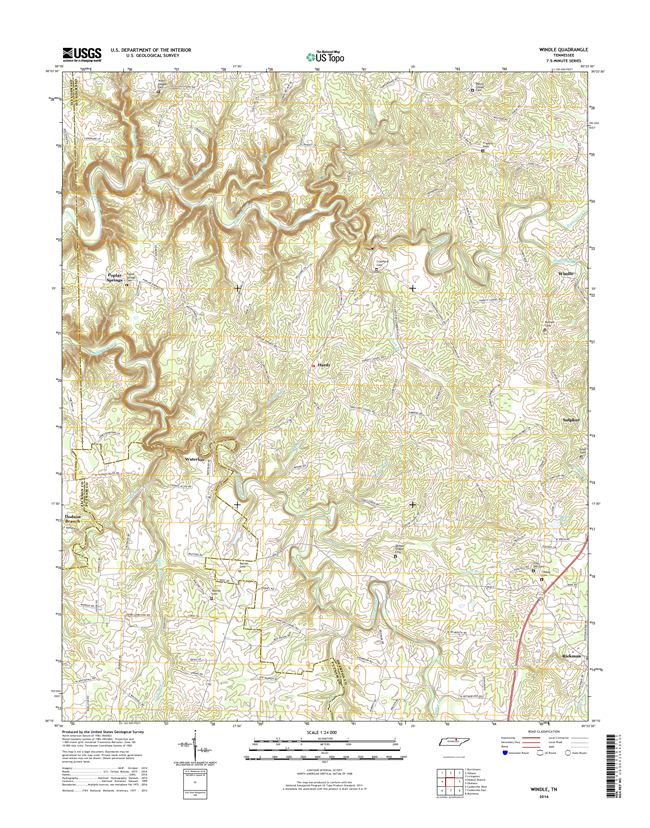 Windle Tennessee  - 24k Topo Map