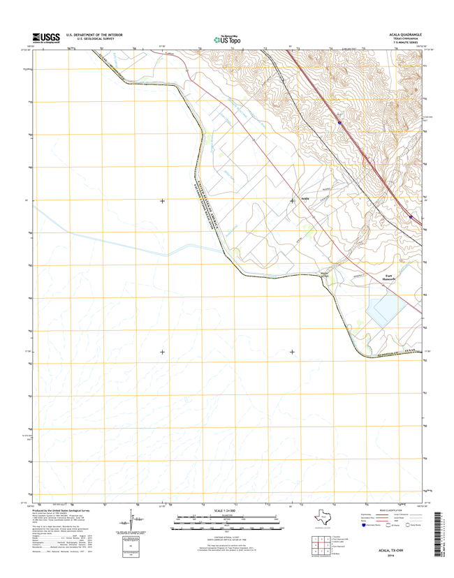 Acala Texas - 24k Topo Map