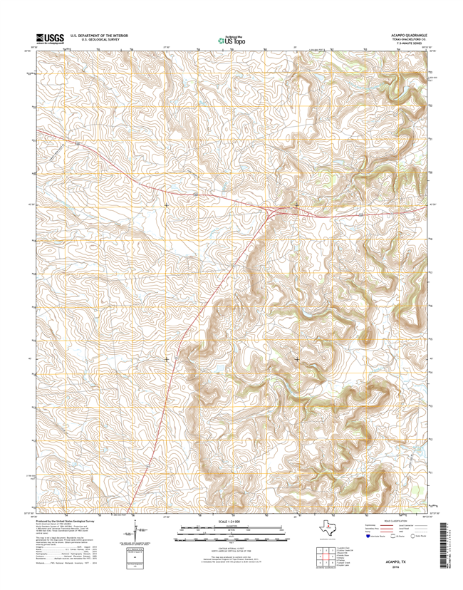 Acampo Texas - 24k Topo Map