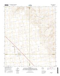 Ackerly Texas - 24k Topo Map