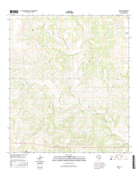 Adams Texas - 24k Topo Map