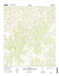 Adams SW Texas - 24k Topo Map