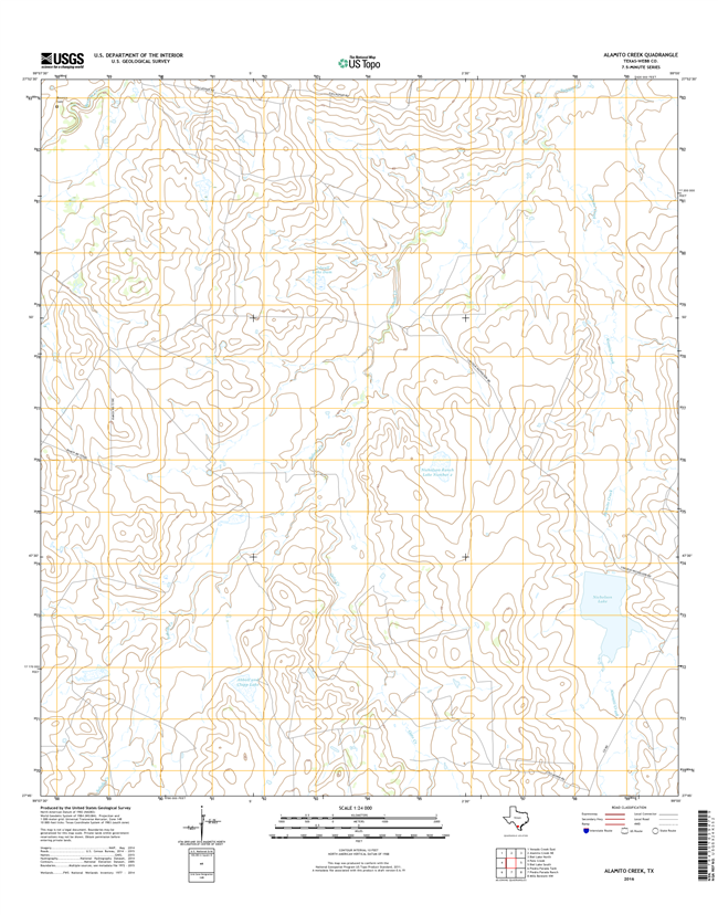 Alamito Creek Texas - 24k Topo Map